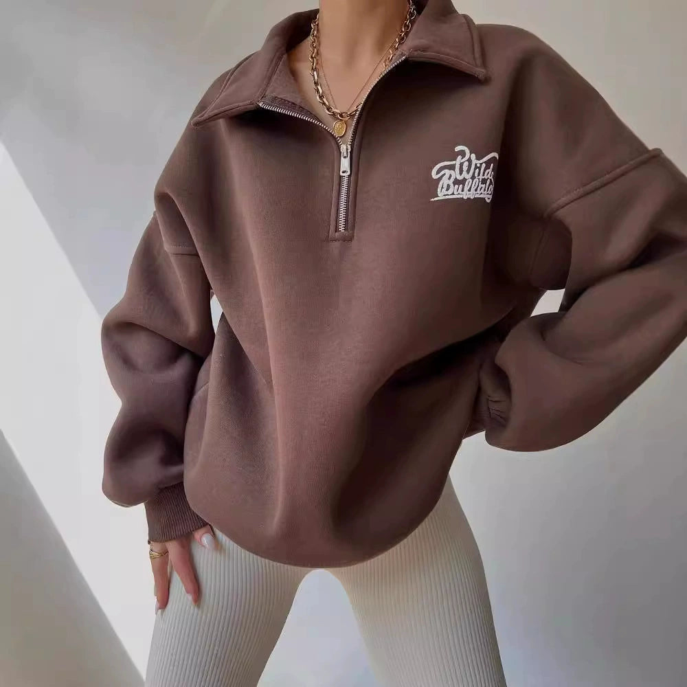 Printed Long Sleeve Sweatshirt