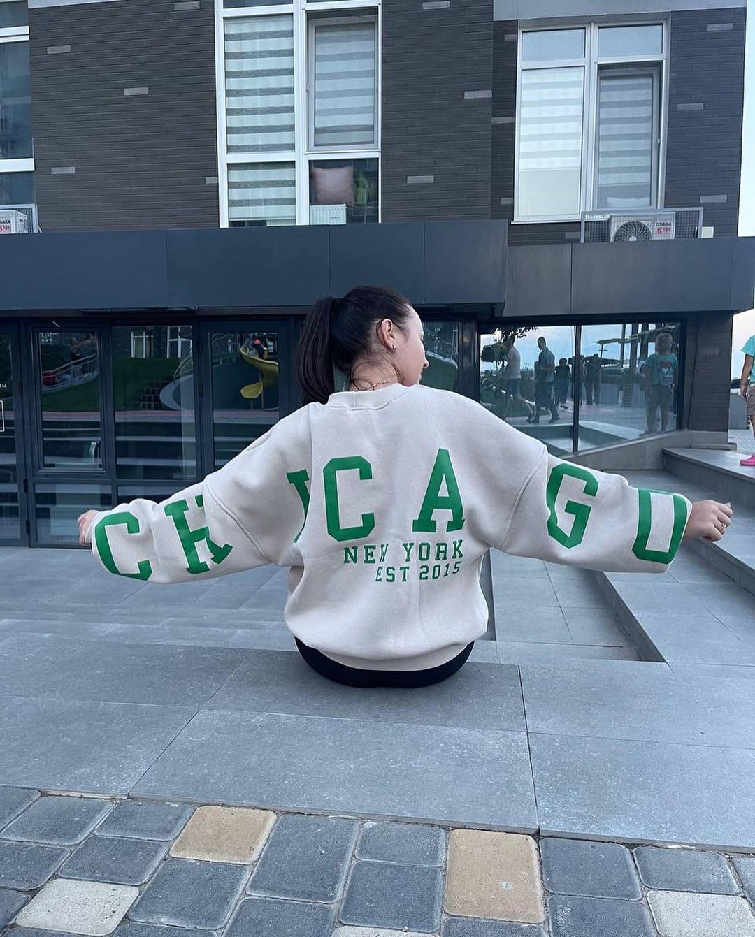 Cozy Printed Long Sleeve Sweatshirt