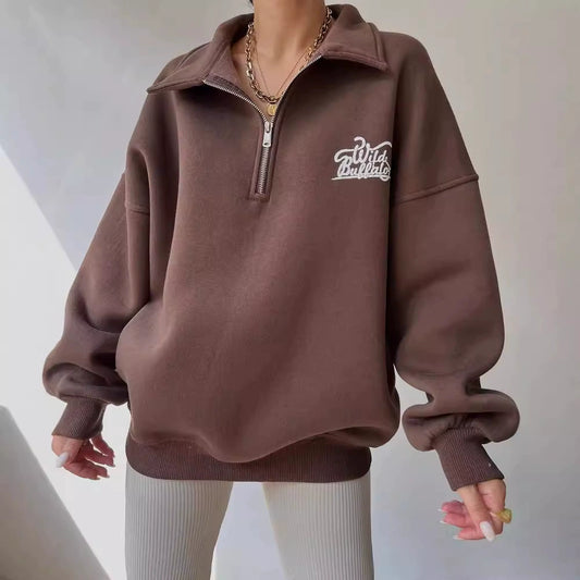 Printed Long Sleeve Sweatshirt